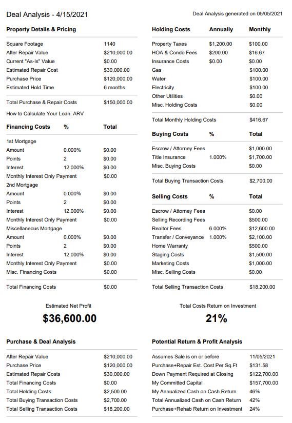 review of realeflow deal analyzer